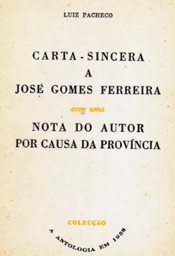 Carta-Sincera A José Gomes Ferreira