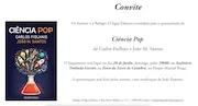 Apresentação de Ciência Pop, de Carlos Fiolhais e João M. Santos